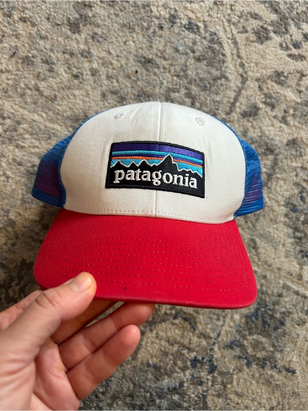 Patagonia Red White Blue SnapBack Hat Adjustable